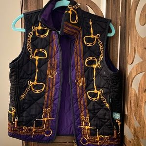 Lauren Ralph Lauren Horse bit vest.